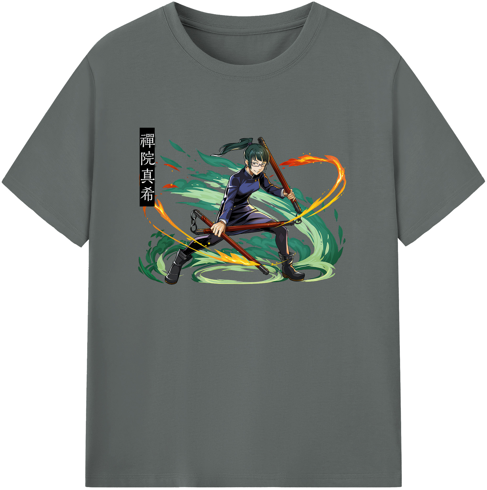 （画像用） 呪術廻戦 Jujutsu Kaisen 綿100％ メンズ半袖Tシャツ｜肌触りやわらか＆通気性